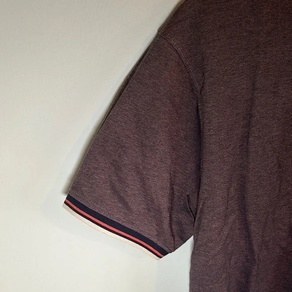 NWT-Classic Brown Polo Shirt with Embroidered Detail - Picture 5 of 10
